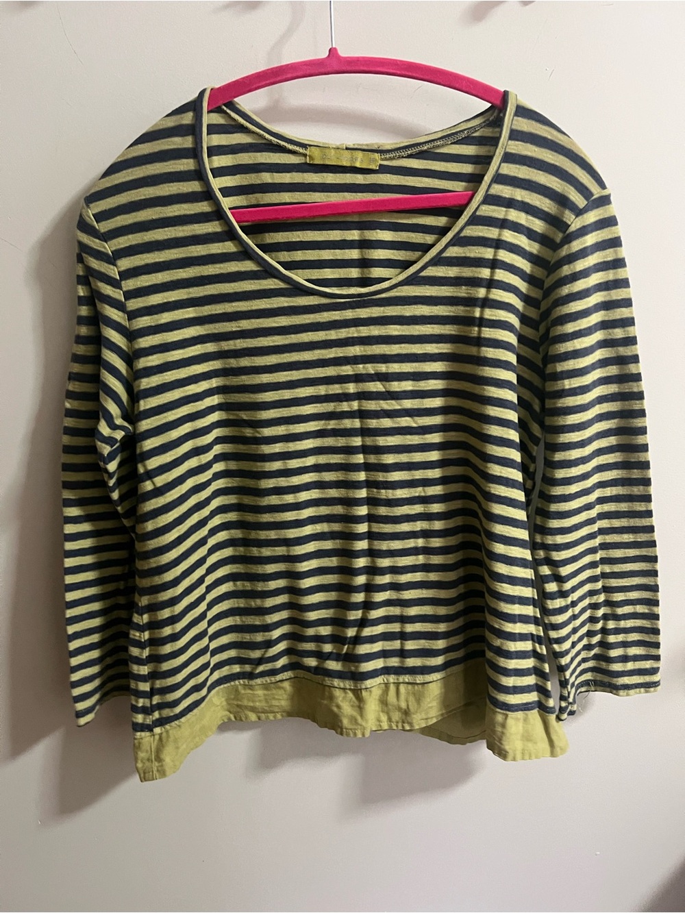 Cut Loose Linen and Cotton Striped Long Sleeve